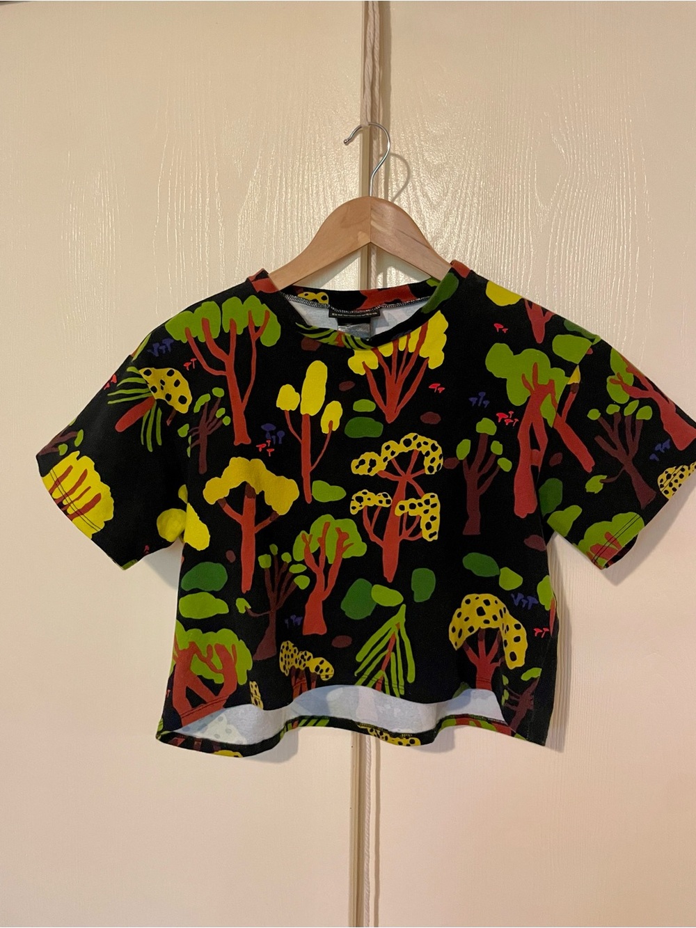 Nooworks Crop Top in Forager (Sold Out print!) Sz Large